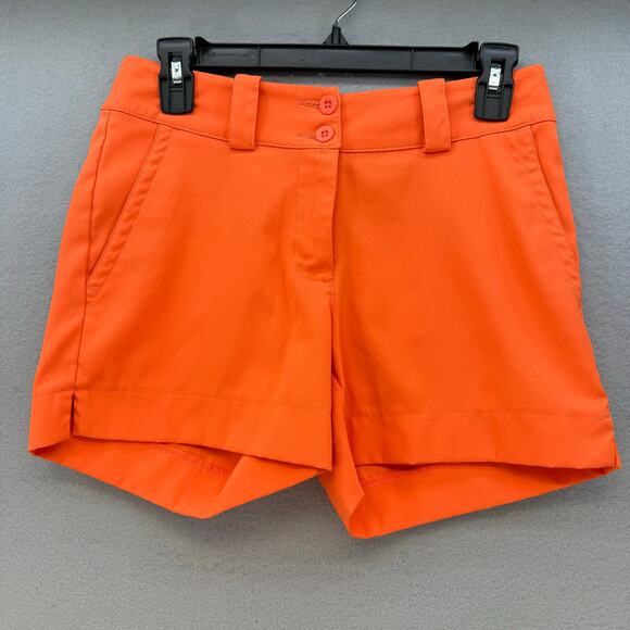 Nike Pants - Nike Golf Shorts Women's Size 0 Orange Tour Performance Dri Fit Athleisure Sport